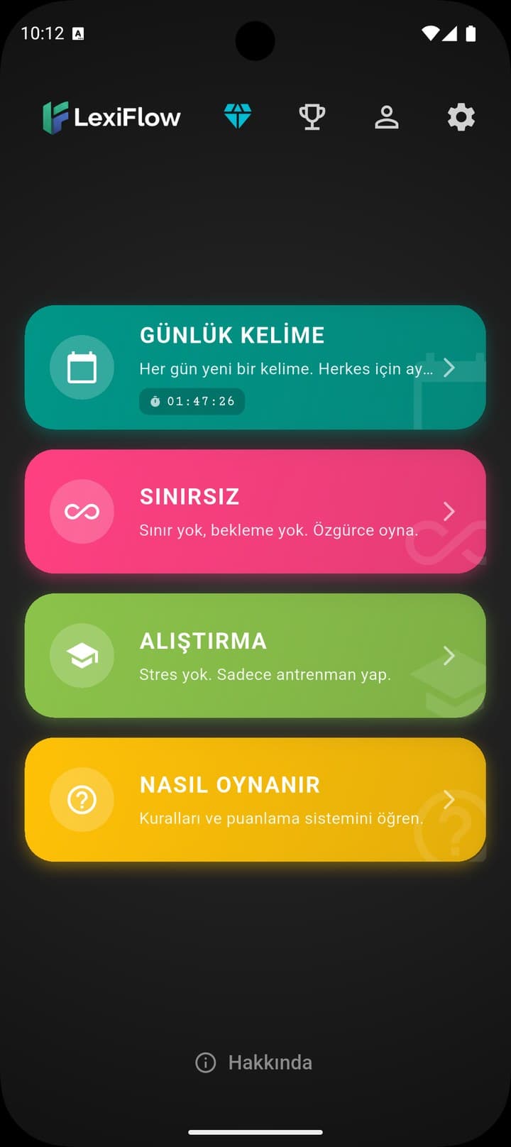 LexiFlow Screen 10 UI