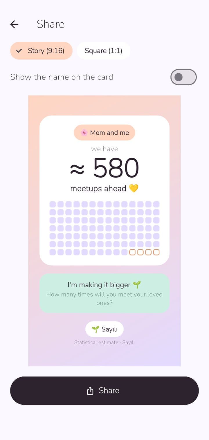 Share card